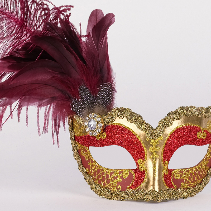 Detail eye_mask_can_can_gold_bordeaux